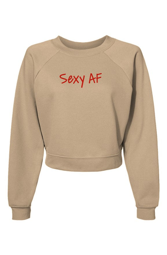 Womens Raglan Pullover Fleece Sweatshirt