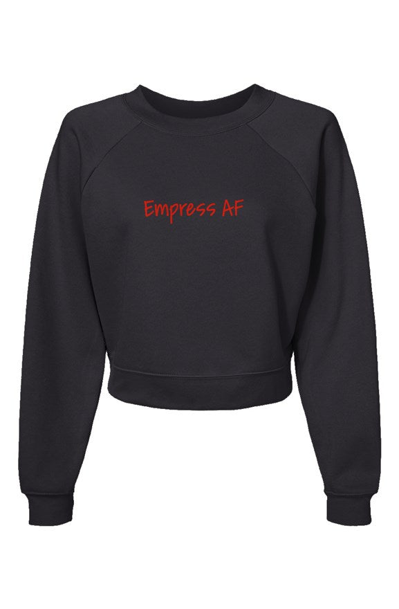 Empress AF Women’s Raglan Pullover Fleece Sweatshirt